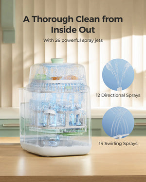 Pela sótthreinsi og uppþvottavéla - Momcozy KleanPal Pro Baby Bottle Washer and Sterilizer