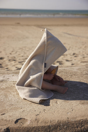 FORSALA - Handklæði með hettu og þvottapoki