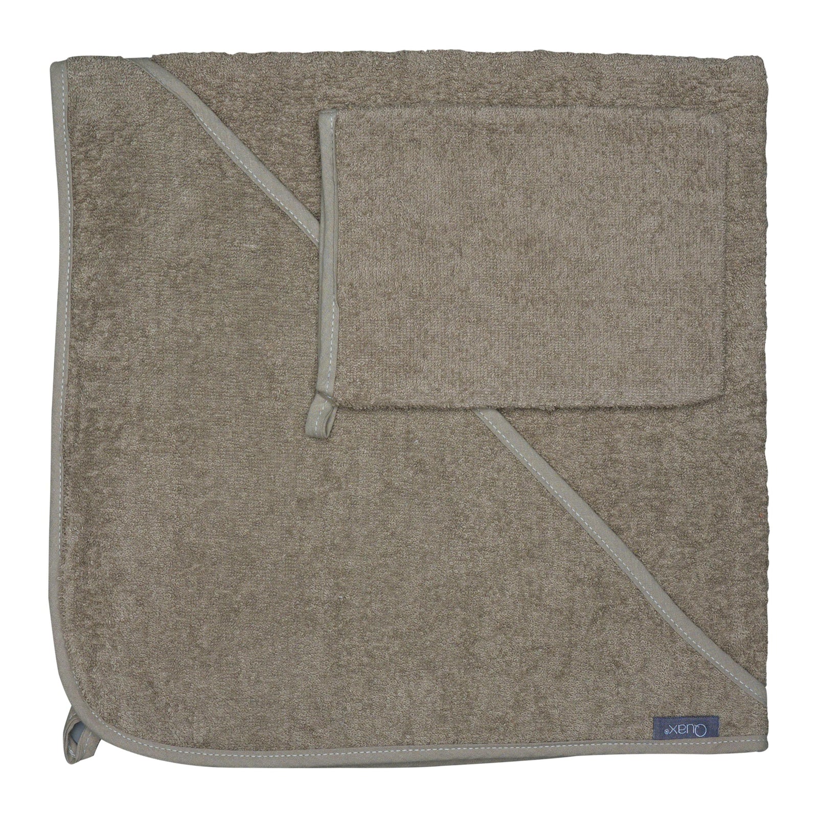 Handklæði með hettu og þvottapoki