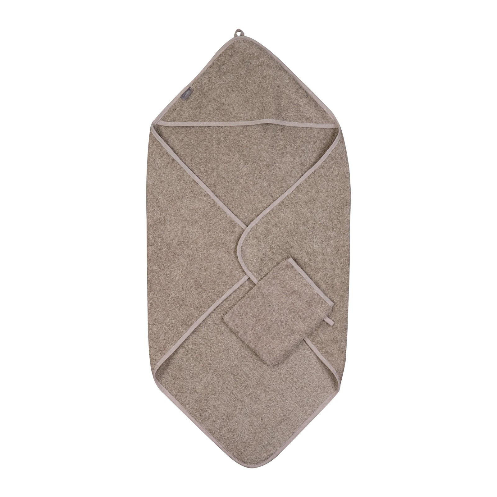 Handklæði með hettu og þvottapoki