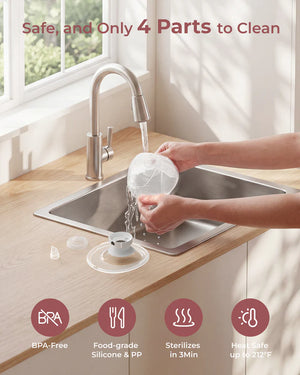 FORSALA - M5 Smart Handfrjáls brjóstapumpa - Momcozy M5 Smart Wearable Breast Pump Red Double Packs – Upgraded with App Control