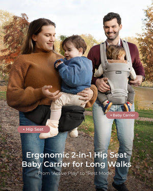 Burðarpoki með mjaðmasæti