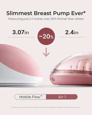 Air 1 Ultra-slim Handfrjáls brjóstapumpa - Momcozy Air 1 Ultra-slim Breast Pump
