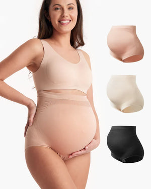 Momcozy háar saumlausar meðgöngunærbuxur – 3 stk.