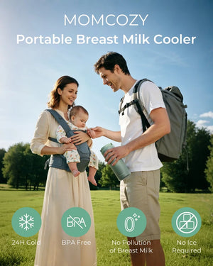 Momcozy Portable Baby Bottle Cooler for travel - ferðakælir fyrir brjóstamjólk 355 ml