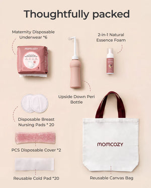 Nauðsynjapakki fyrir bata eftir fæðingu - Momcozy Postpartum Recovery Essentials Kit