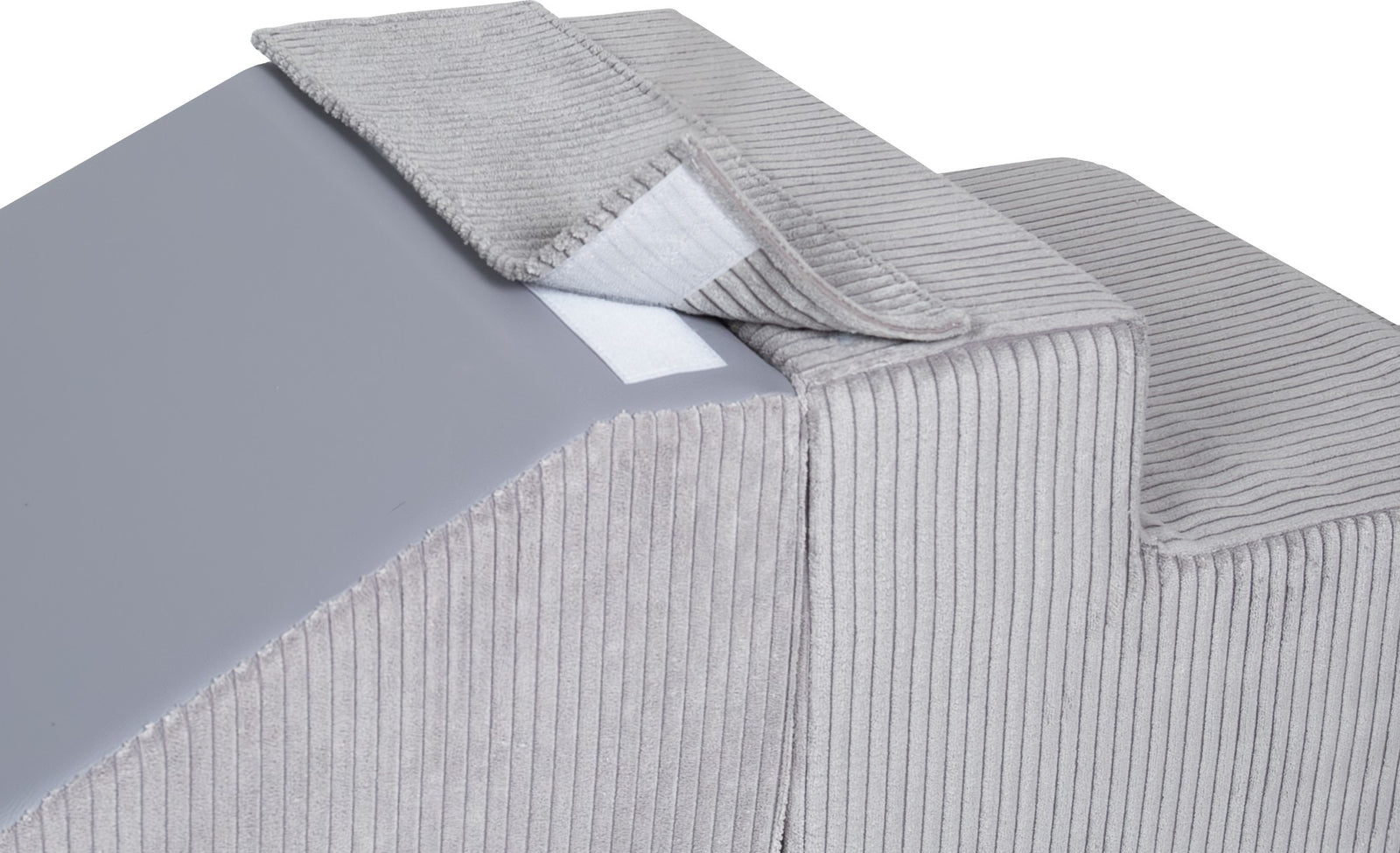 FORSALA - Midi Slide and Step kubbar Flauel Grátt