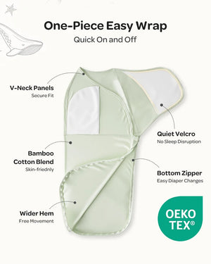 Momcozy Easy Swaddle Wrap For 0-3M