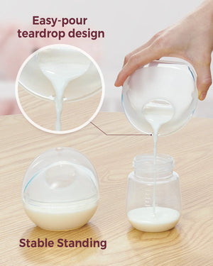 FORSALA - Mjólkursafnari 2stk - Momcozy Breast Milk Collector