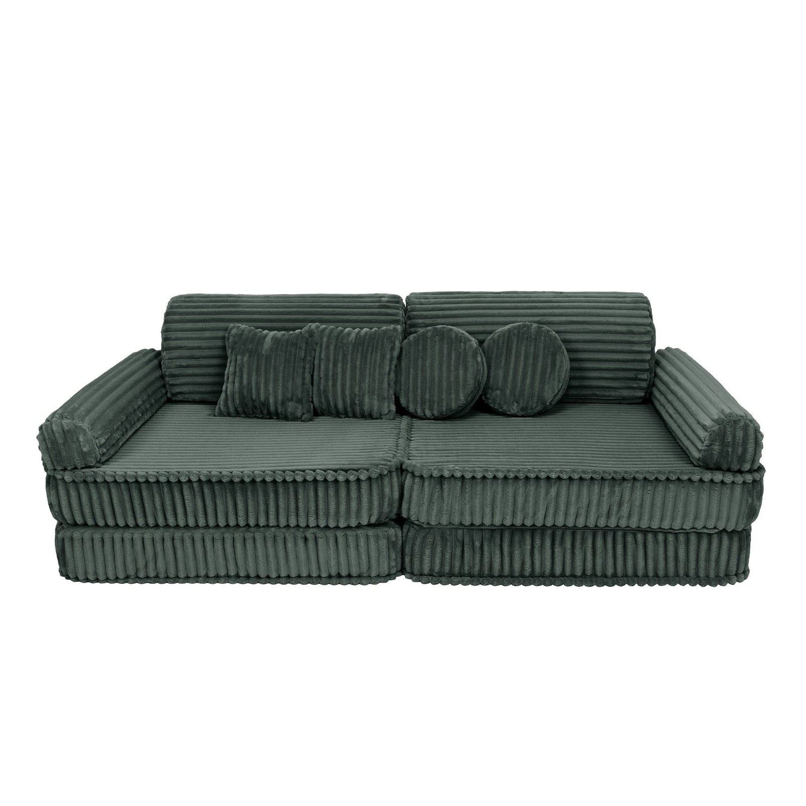 FORSALA - Modular Churros Leiksófi - Pine Forest Green