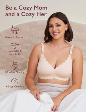 Gjafahaldari - Jelly Strip Seamless Nursing Bra YN46