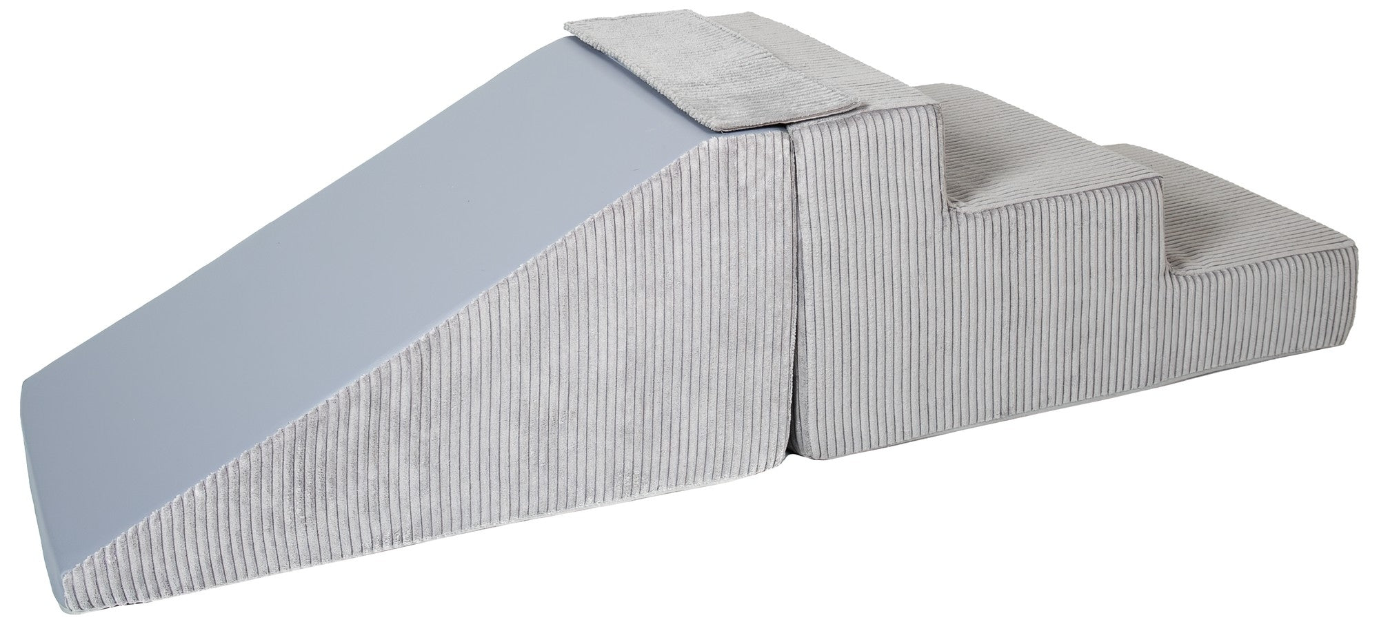 FORSALA - Midi Slide and Step kubbar Flauel Grátt