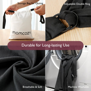Momcozy Burðarsjal Svart - Baby Wrap Carrier