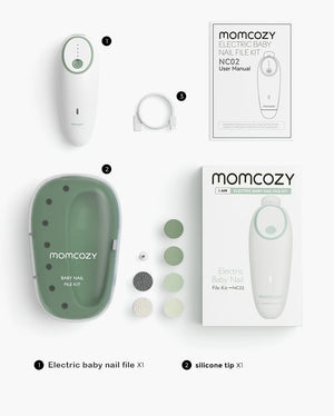 Rafmagns Naglaþjöl fyrir börn - Momcozy Electric Baby Nail File