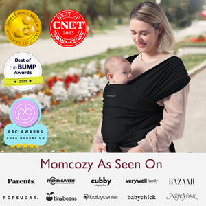 Momcozy Burðarsjal Svart - Baby Wrap Carrier