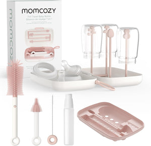 Þvottaburstsett fyrir pela -  Momcozy Bottle Brush Set - Classic Style