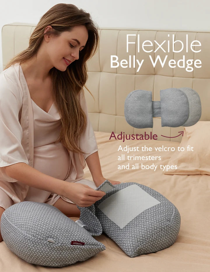 Pregnancy Wedge Pillows with Cooling Cover - Meðgöngupúði W-laga