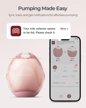 Air 1 Ultra-slim Handfrjáls brjóstapumpa - Momcozy Air 1 Ultra-slim Breast Pump