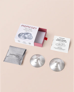 Græðandi Silfur Brjóstaskjöldur - Momcozy Silver Nursing Shield 55mm 2 pcs L