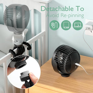 FORSALA - Vifta á kerru -Momcozy Portable Stroller Fan