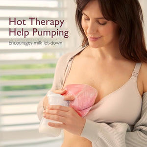 Momcozy Larger Breast Therapy Packs - hita og kælimeðferð, 2 stk., bleikir