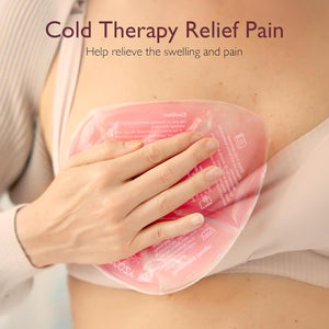 Momcozy Larger Breast Therapy Packs - hita og kælimeðferð, 2 stk., bleikir