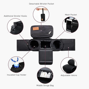 FORSALA - Momcozy Universal Kerrutaska - Momcozy Universal Stroller Organizer with Cup Holders