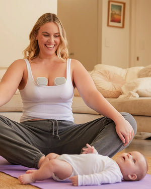 S9 Pro Double Handfrjáls brjóstapumpa - Momcozy S9 Pro Wearable Breast Pump Grey Double Packs