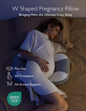 Pregnancy Wedge Pillows with Cooling Cover - Meðgöngupúði W-laga