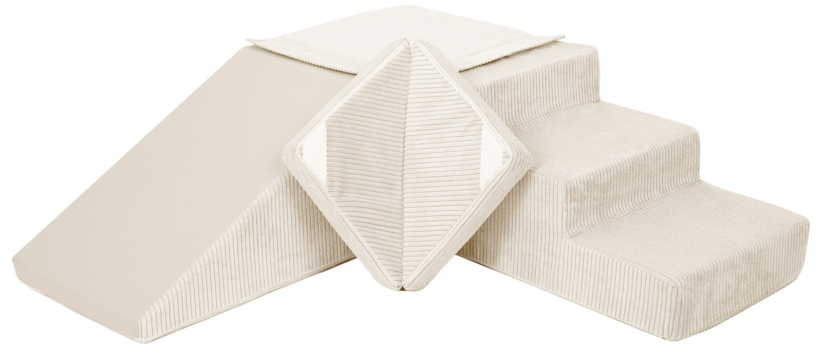 FORSALA - Slide and step kubbar flauel beige