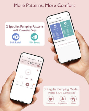 M9 Handfrjáls brjóstapumpa með snjallstýringu - Momcozy Mobile Flow™ Hands-Free Breast Pump | M9