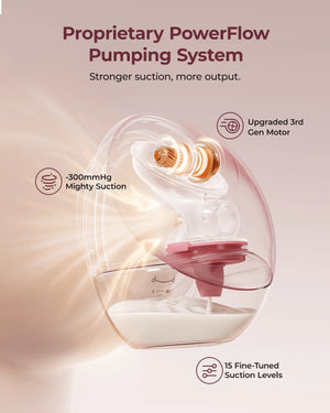 M9 Handfrjáls brjóstapumpa með snjallstýringu - Momcozy Mobile Flow™ Hands-Free Breast Pump | M9