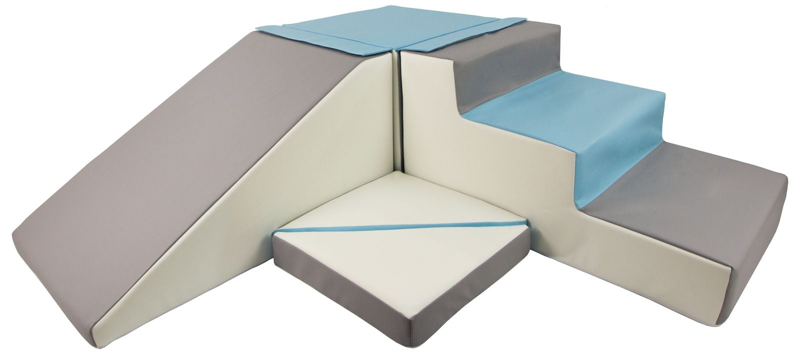 FORSALA - Slide and step kubbar Blátt/Hvítt/Grátt