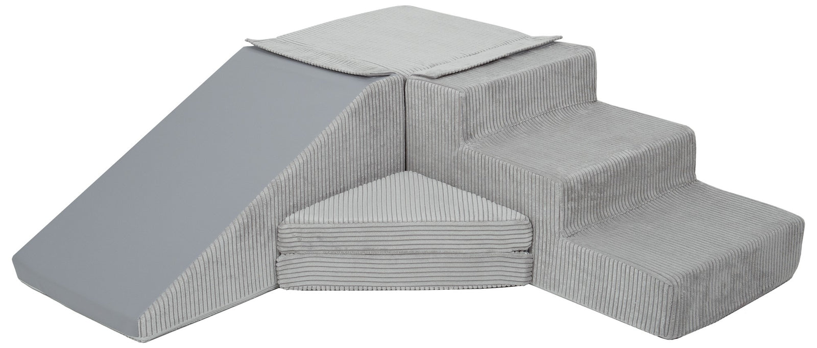 FORSALA - Slide and step kubbar flauel grátt