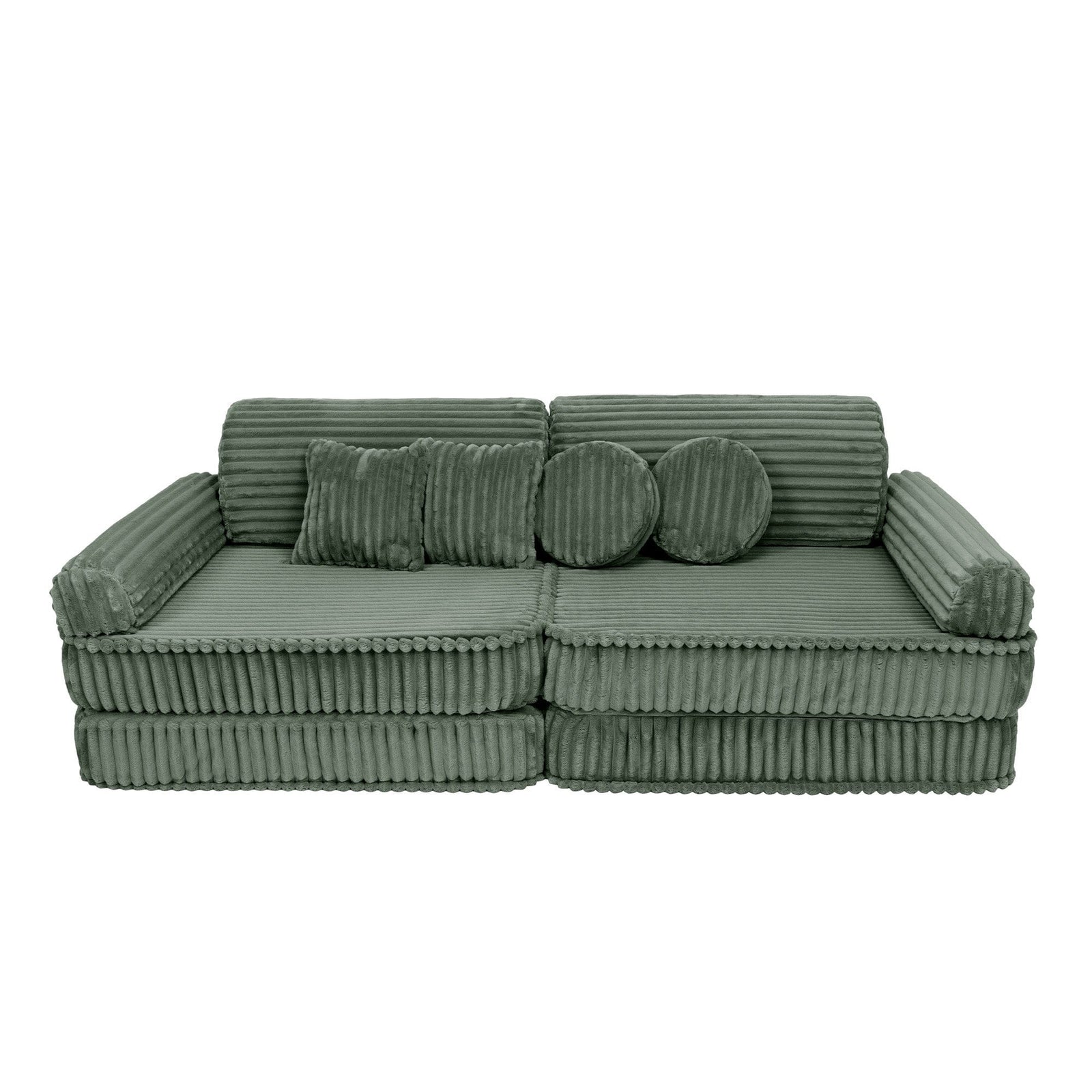 FORSALA - Modular Churros Leiksófi - Olive Sage Green