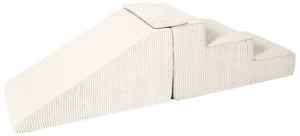 FORSALA - Midi Slide and Step kubbar Flauel Beige