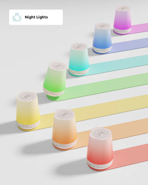 White Noise Tæki með Næturljósi - Momcozy Smart Baby Sound Machine, App Remote Control