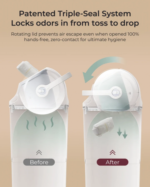 Momcozy Triple-Seal Diaper Pail – bleyjufata með þrefaldri lyktarlokun