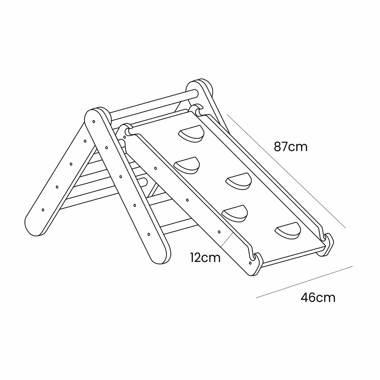 Pikler rennibraut hvít