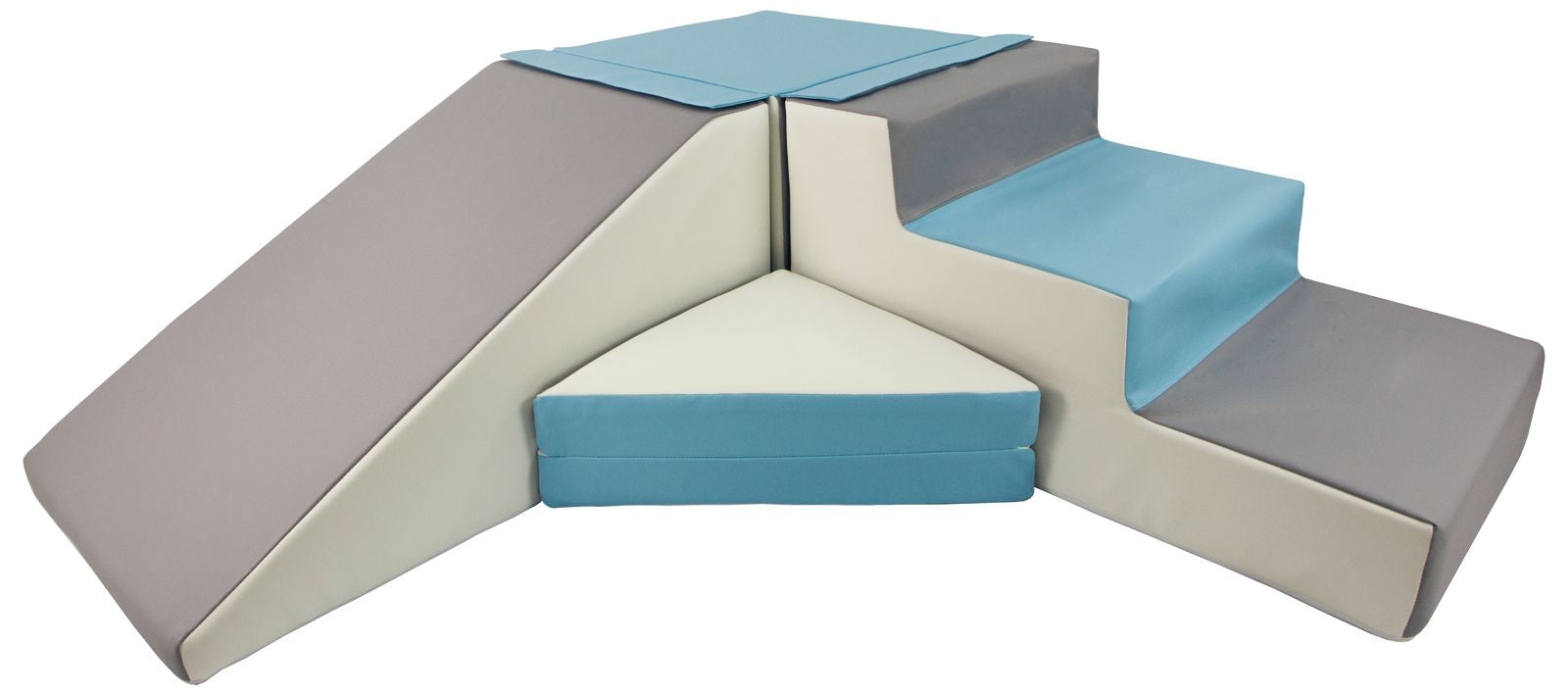 FORSALA - Slide and step kubbar Blátt/Hvítt/Grátt