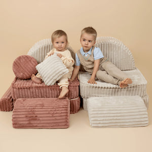 Modular Churros Leiksófi - Pebble Beige