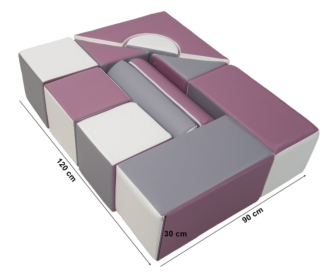 Kastala kubbar Grár/fjólublár